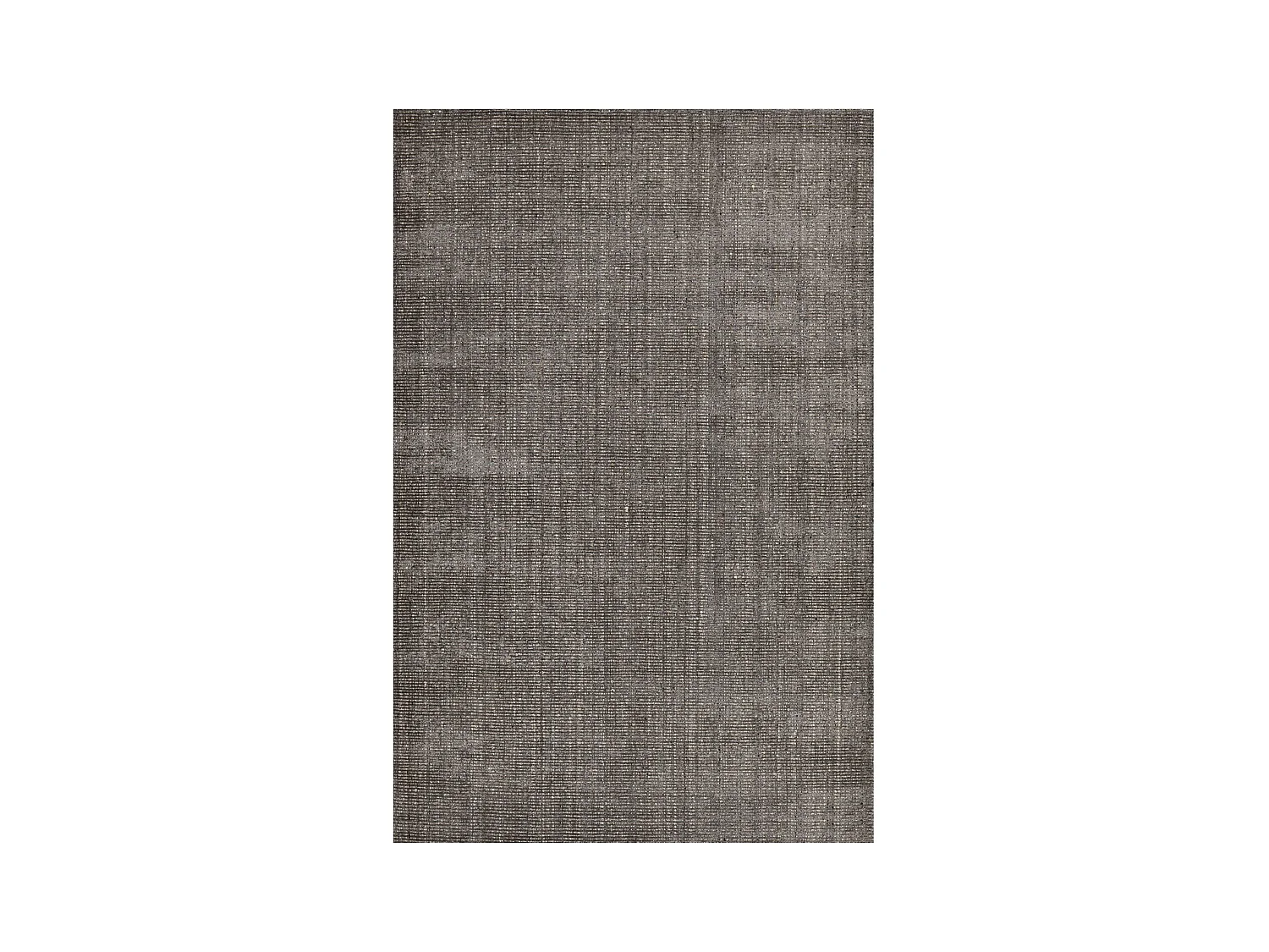 Gestreifter UNI Teppich aus Viskose und Wolle 190x290 cm Anthrazit Venus