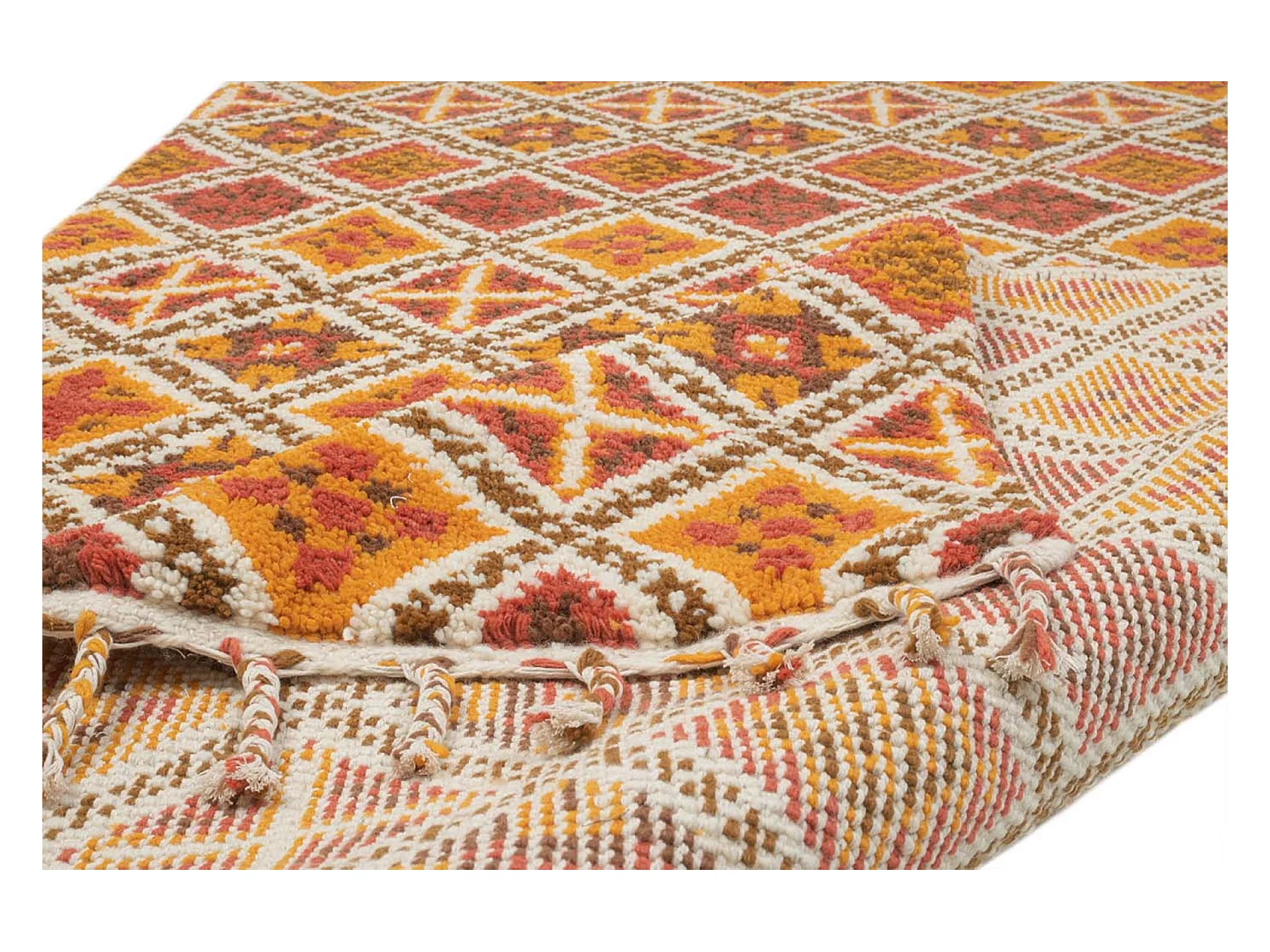 Handgeknüpfter Berberteppich Marmoucha 250x350 cm Terrakotta Marmoucha