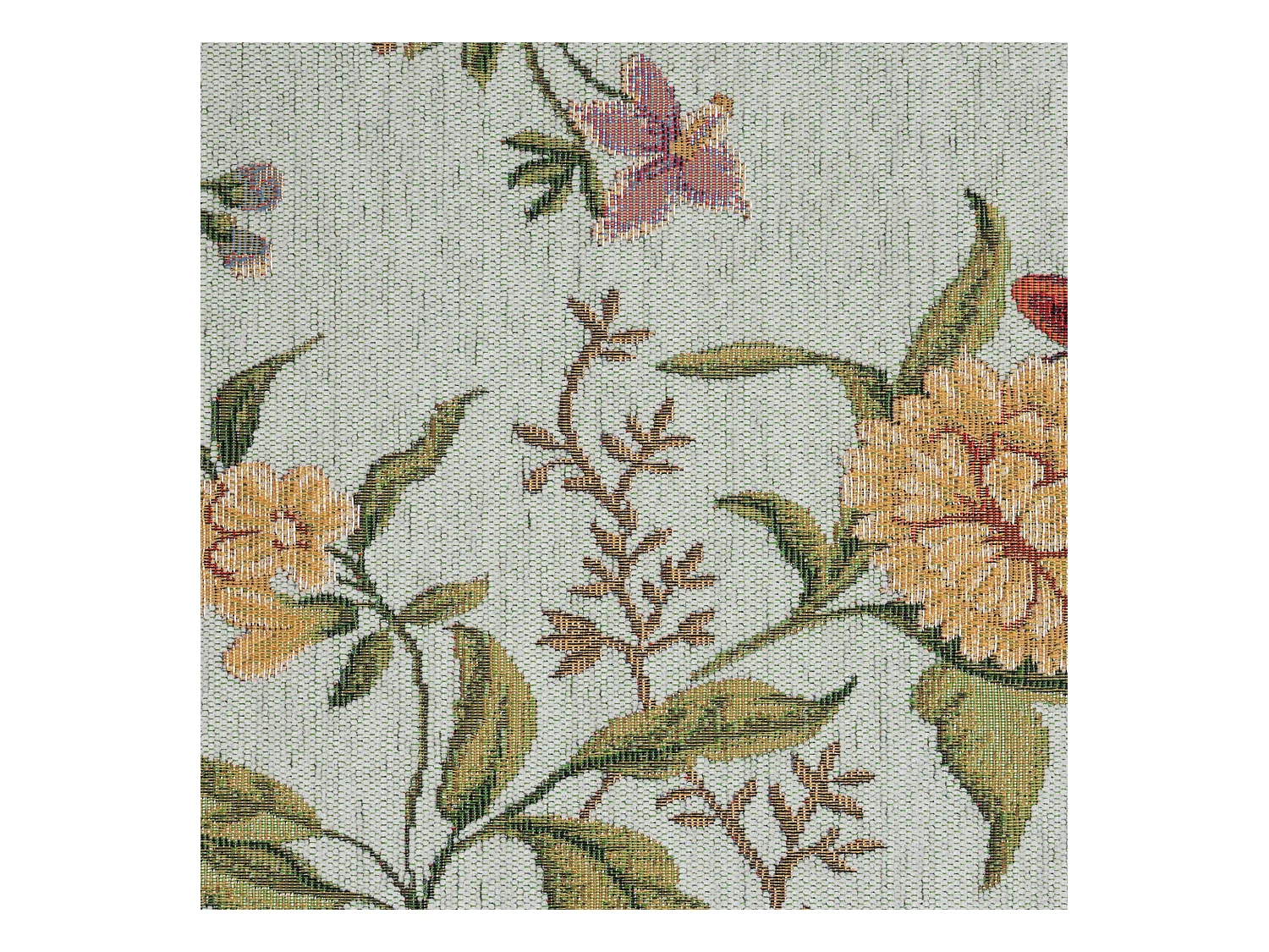 Tapis avec bordure et motif floral 70x400 cm menthe Flomi
