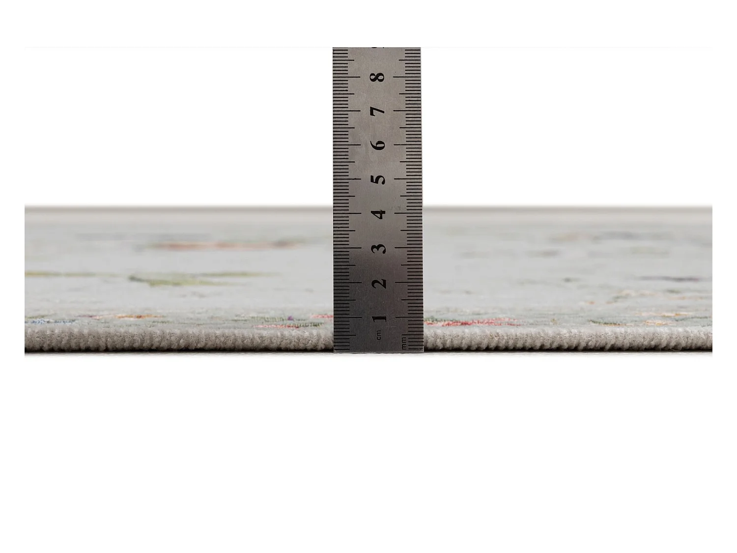 Tapis avec bordure et motif floral 70x400 cm menthe Flomi