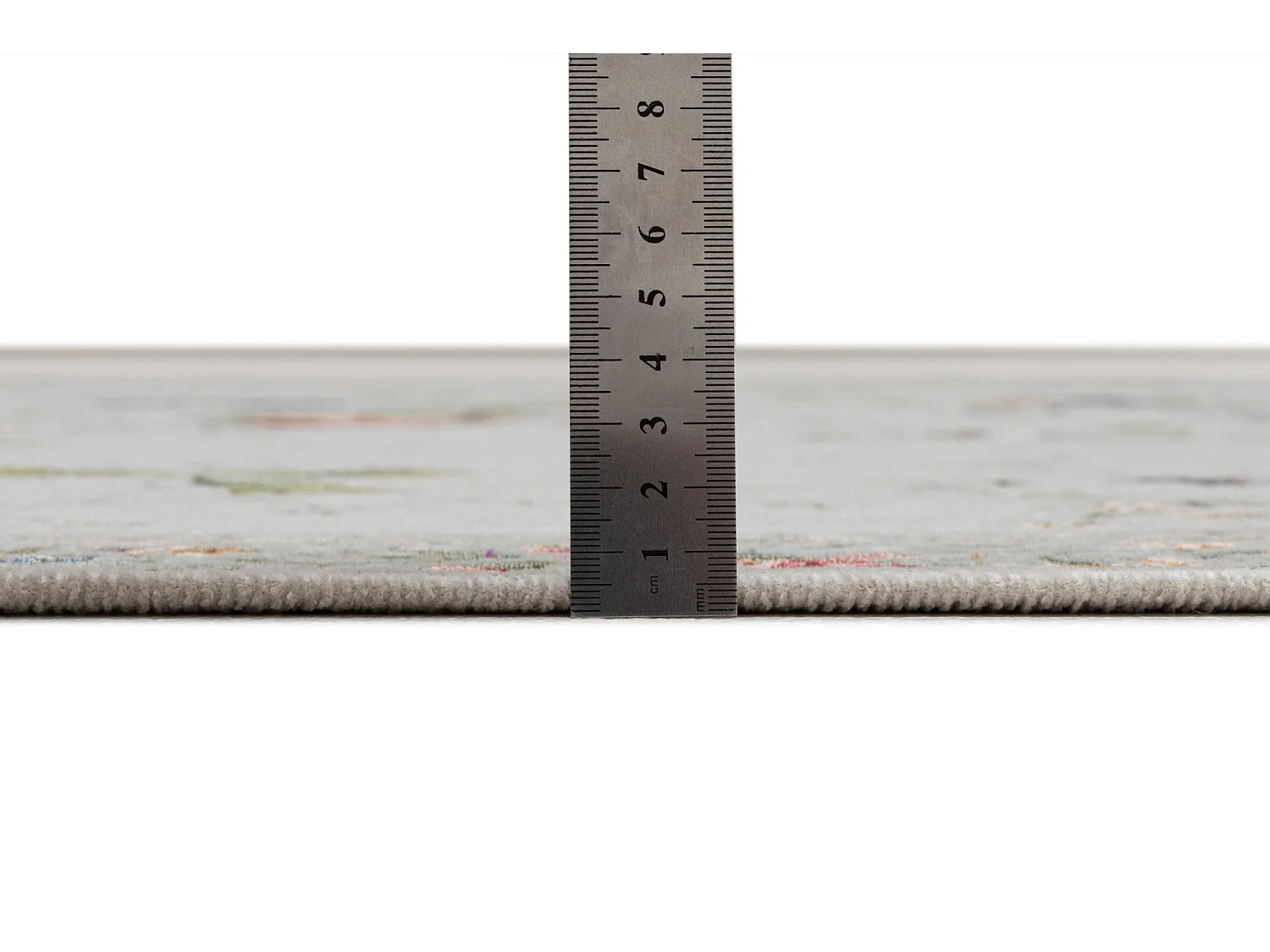 Teppich mit Bordüre und Blumenmuster 70x400 cm Mint Flomi