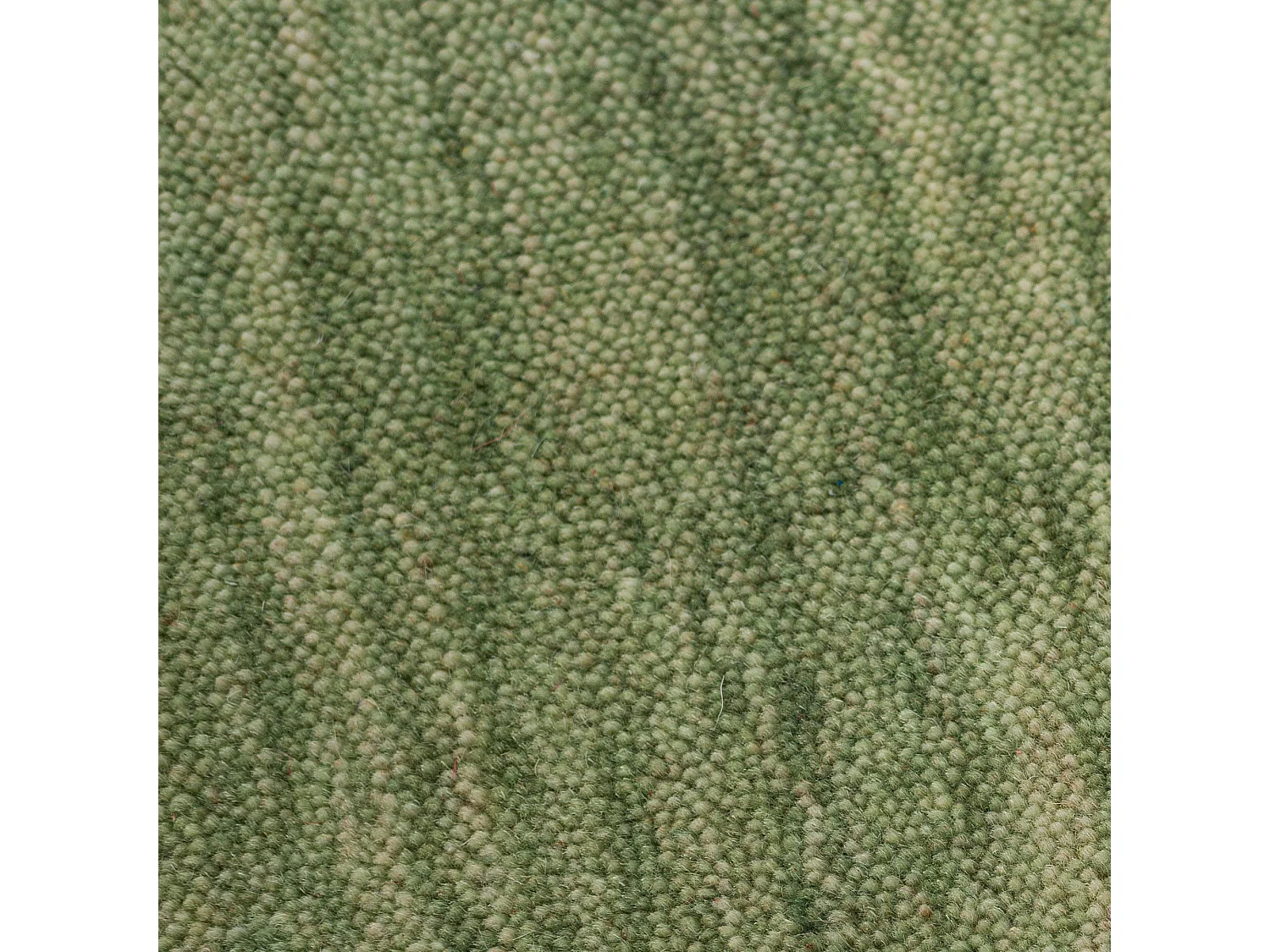 Handgewebter UNI Teppich 190x250 cm Hellgrün Holi