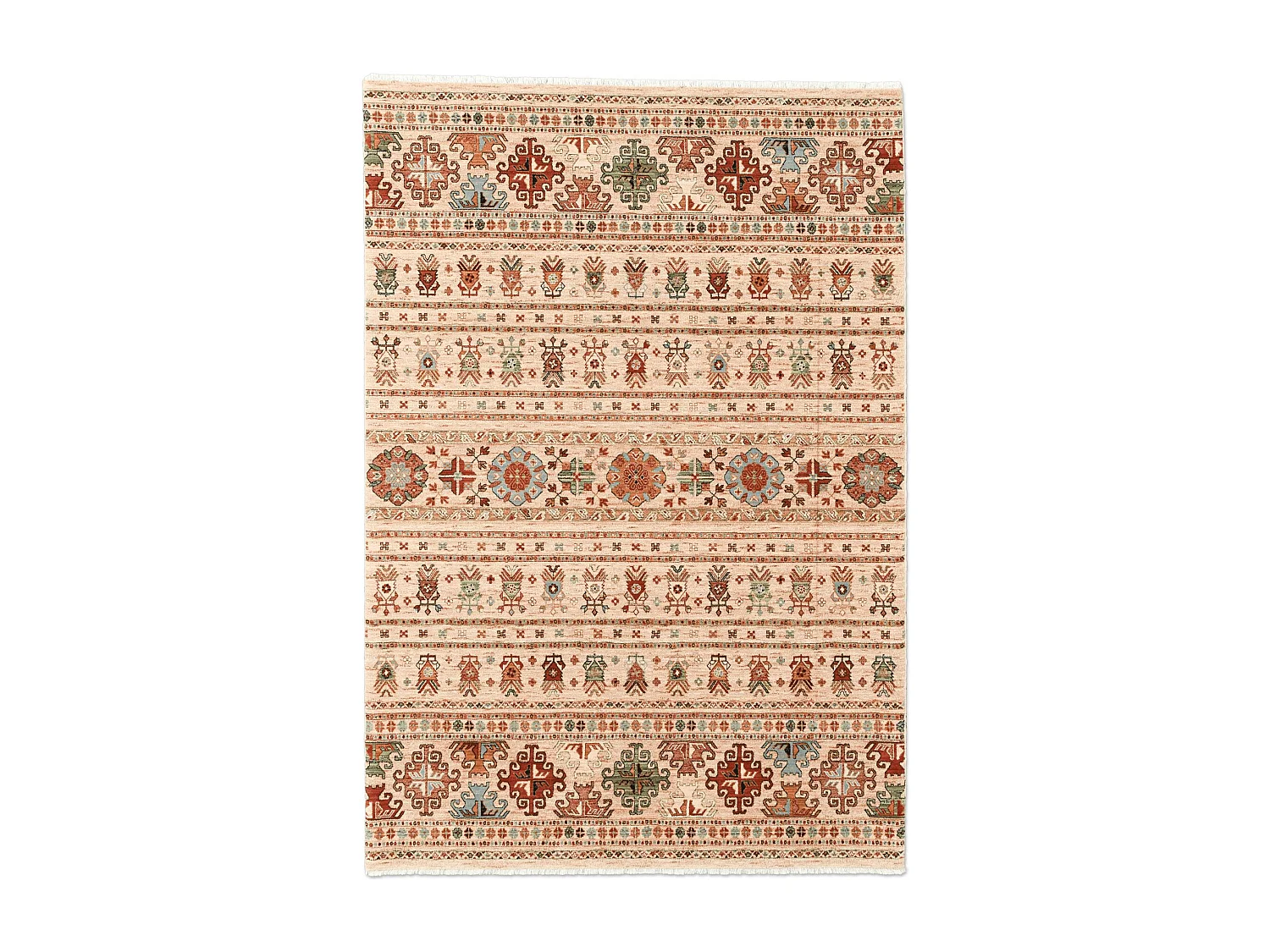 Tapis d'Orient tissé en laine  160x230 cm beige Saharna