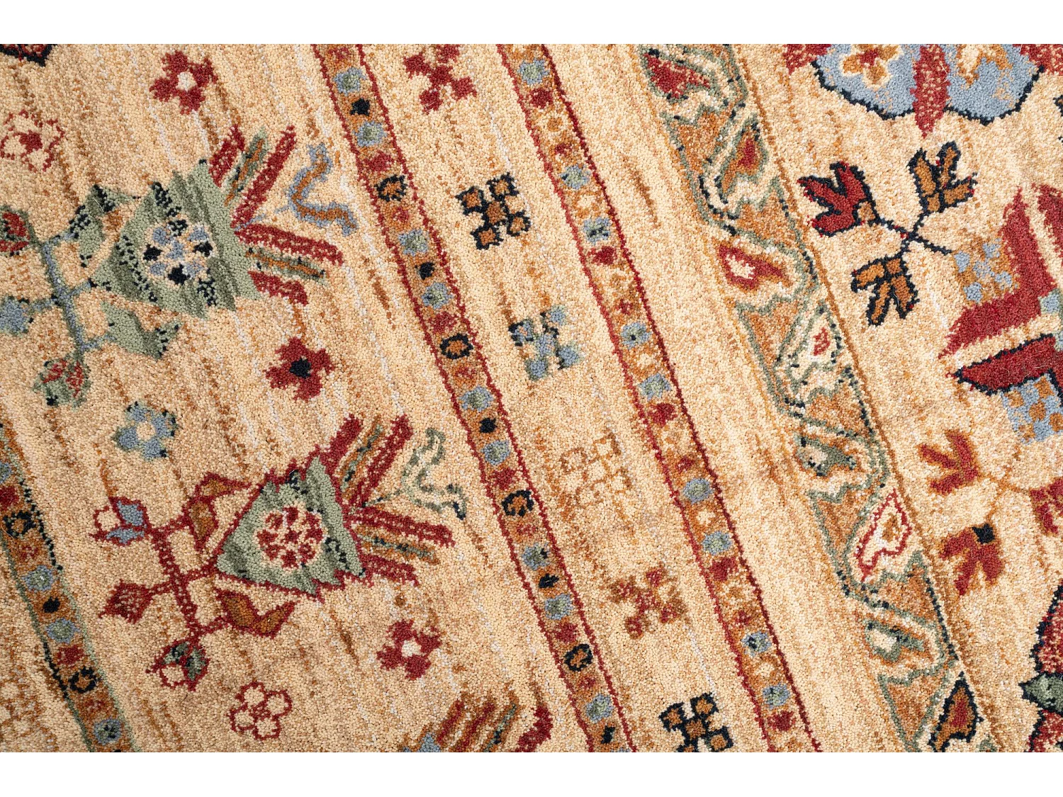 Tapis d'Orient tissé en laine  160x230 cm beige Saharna