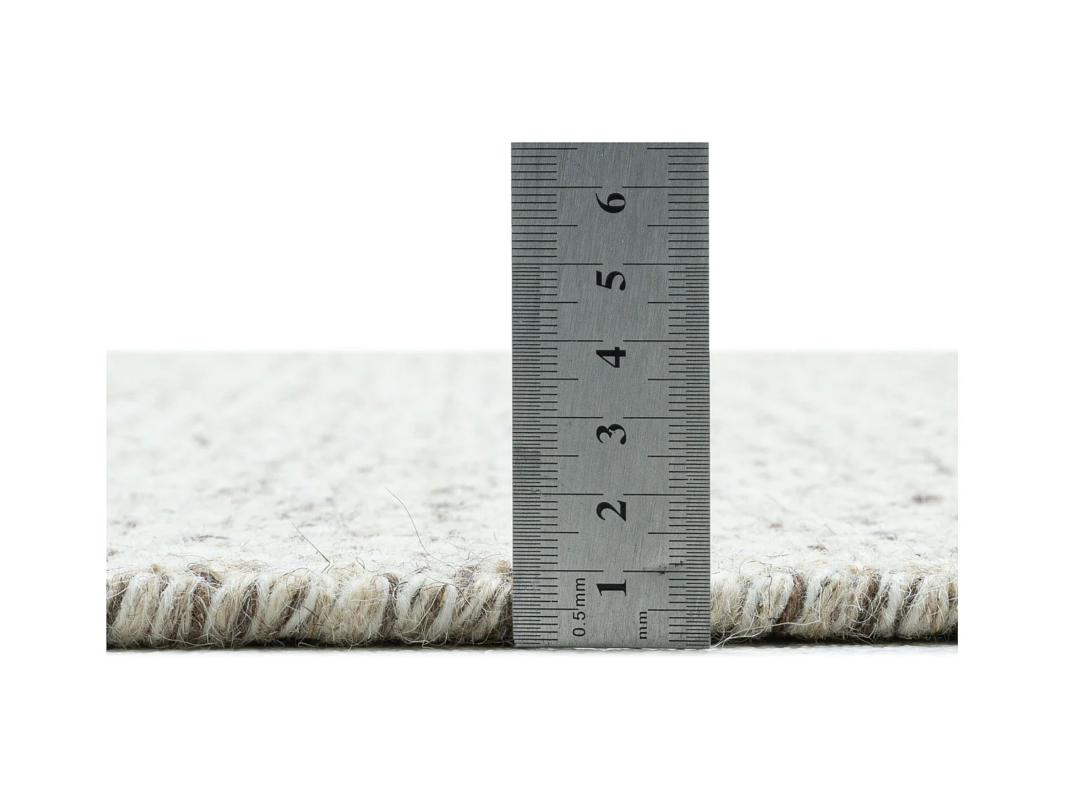 Tapis en laine de style scandinave 130x190 cm natural beige Trondheim