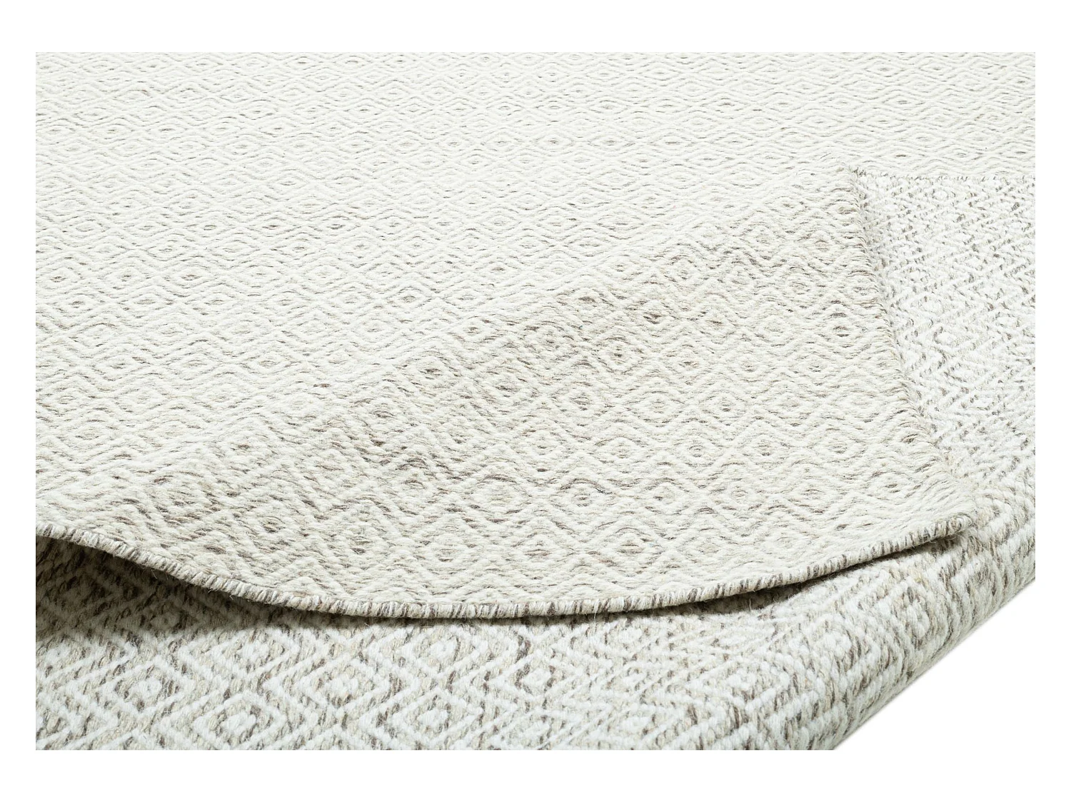 Tapis en laine de style scandinave 130x190 cm natural beige Trondheim