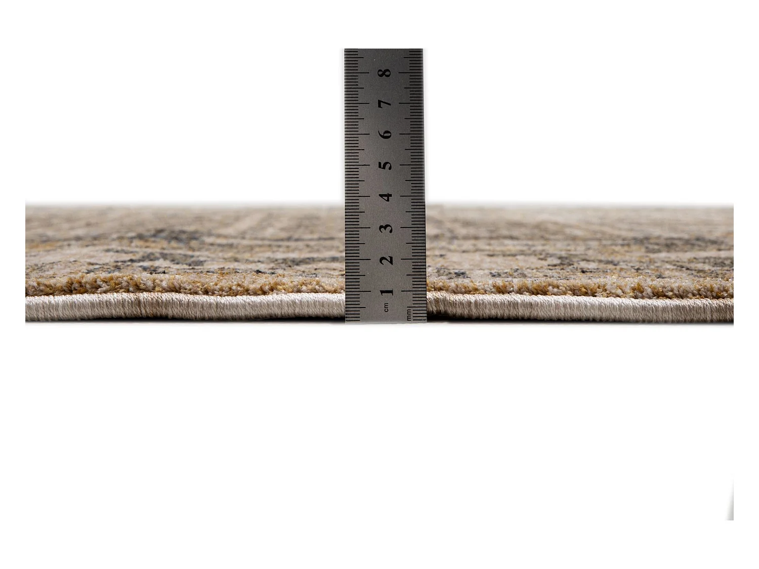 Bordürenteppich im Orient Stil 60x130 cm Beige Multi Beatrice