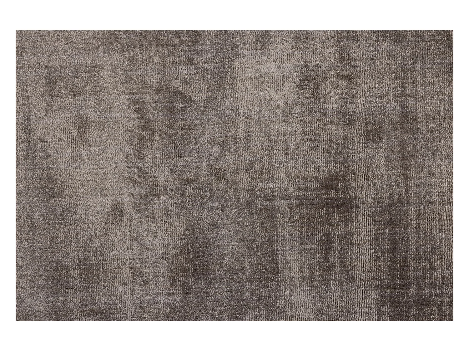 Tapis tissé à la main en viscose120x120 cm gris Star