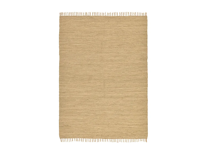 Tapis en coton tissé à la main et réversible 60x120 cm natural Happy Cotton