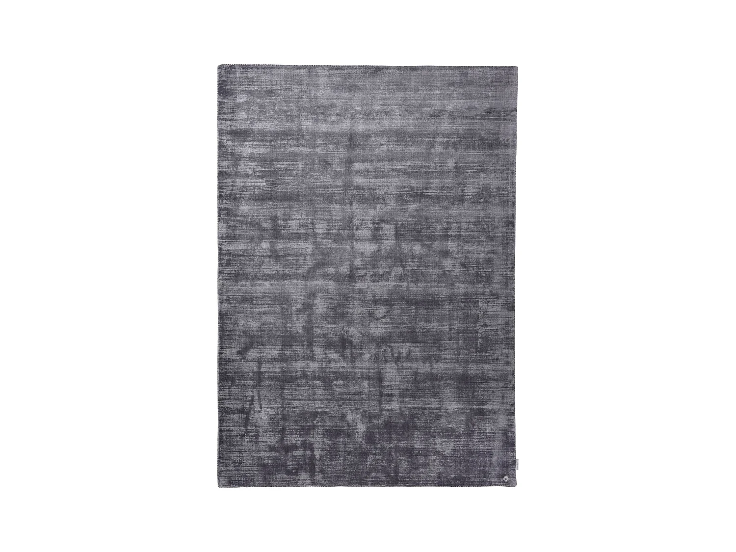 Alfombra de viscosa tejida a mano 250x350 cm Antracita Shine