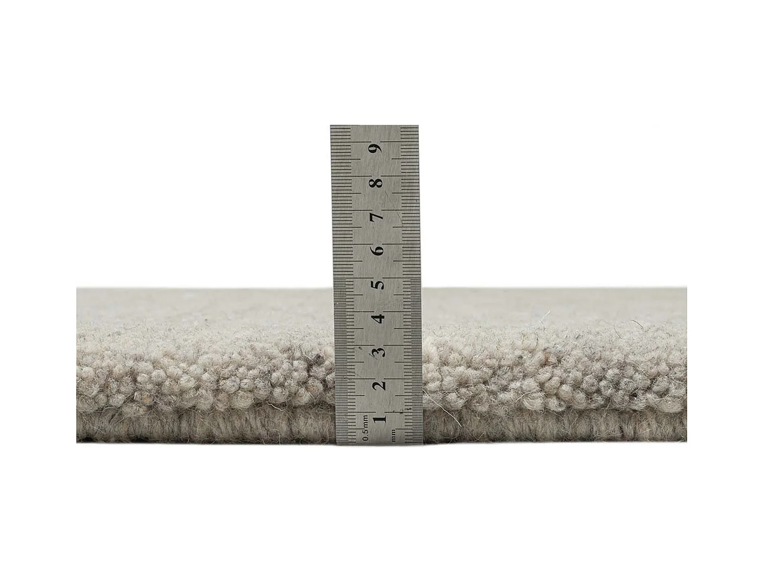 Tapis berbère noué à la main en laine 300x400 cm sable Imaba Super