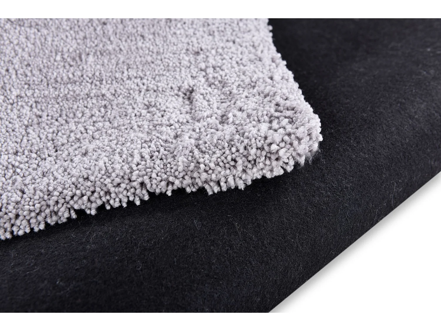 Tapis Shaggy tufté à la main 50x80 cm gris Cozy