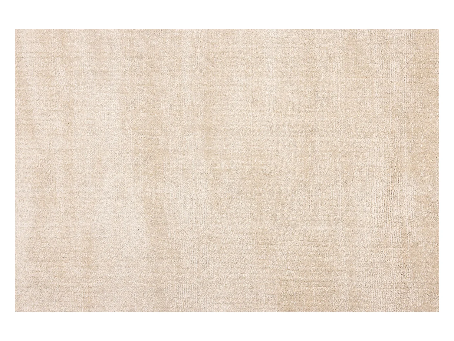 Handgewebter Teppich aus Viskose 190x190 cm Cream Star