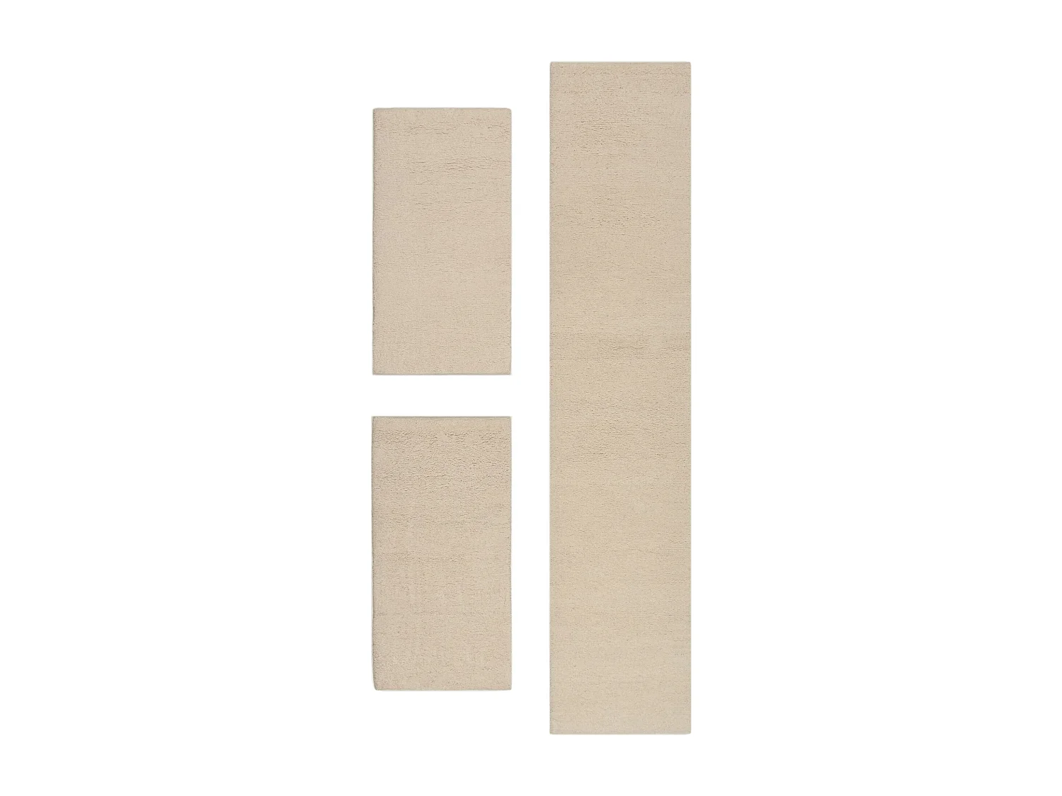 Handgeknoopt Berber tapijt van wol  70x620 cm blanc Taza Royal