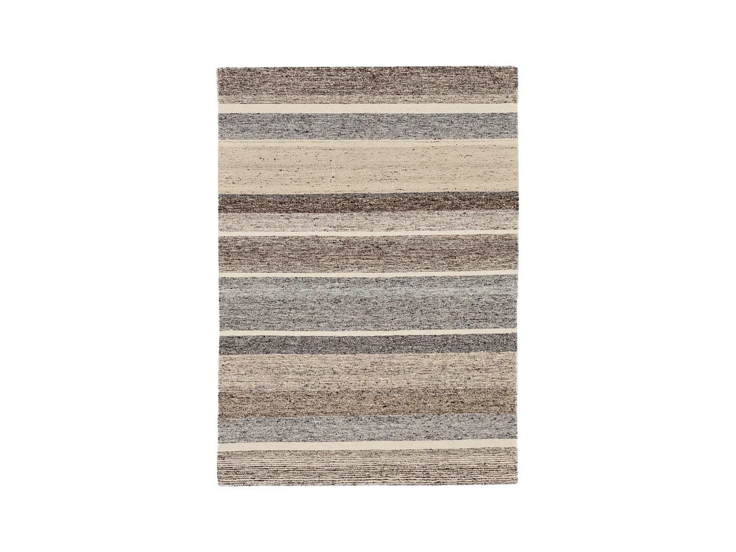 Tapis en laine tissé à la main et réversible 60x90 cm beige multi Ehrwald