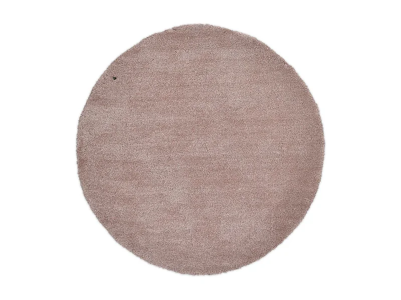 Tapis Shaggy tufté à la main 100x100 cm beige Cozy