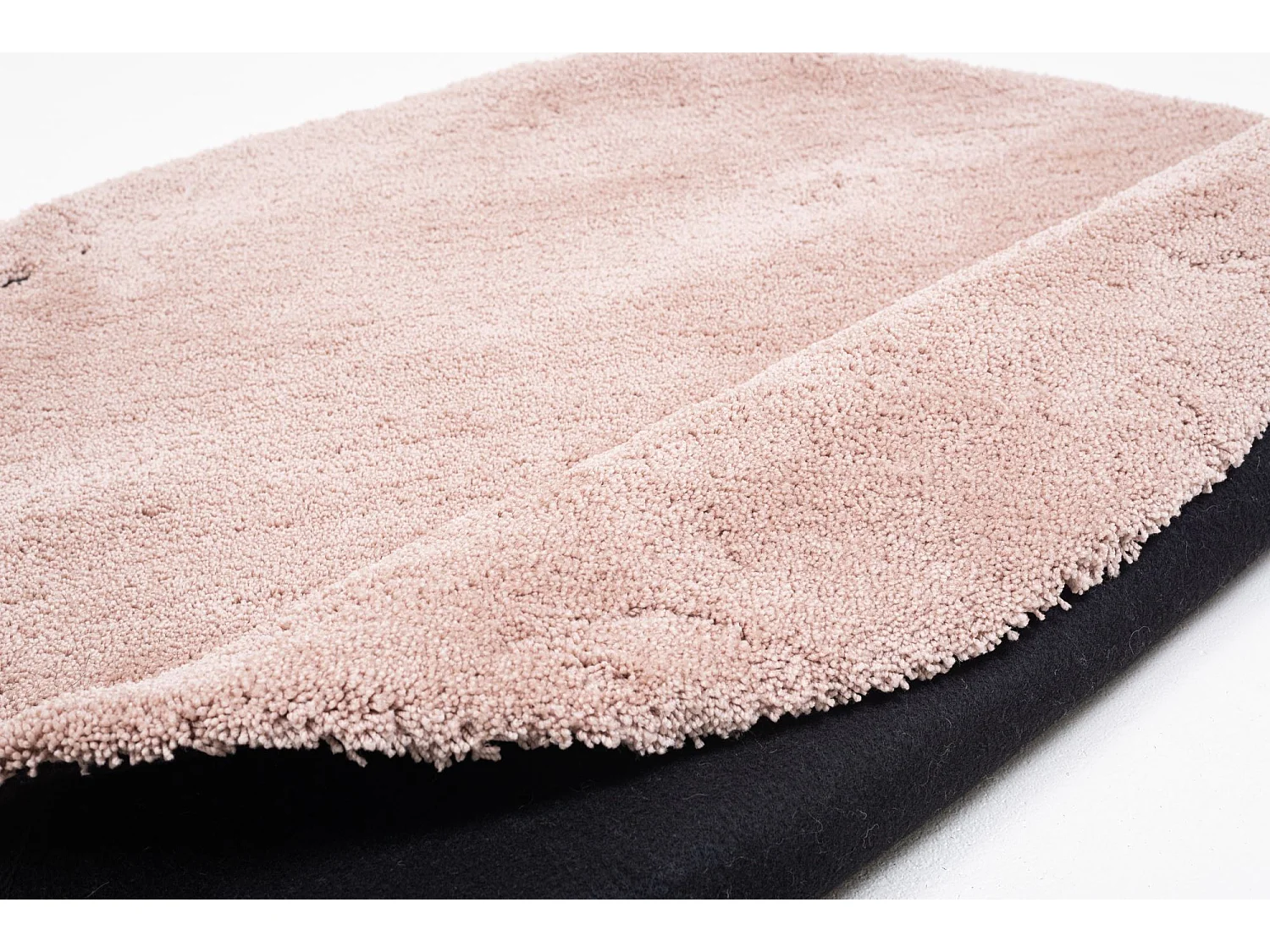 Tapis Shaggy tufté à la main 100x100 cm beige Cozy