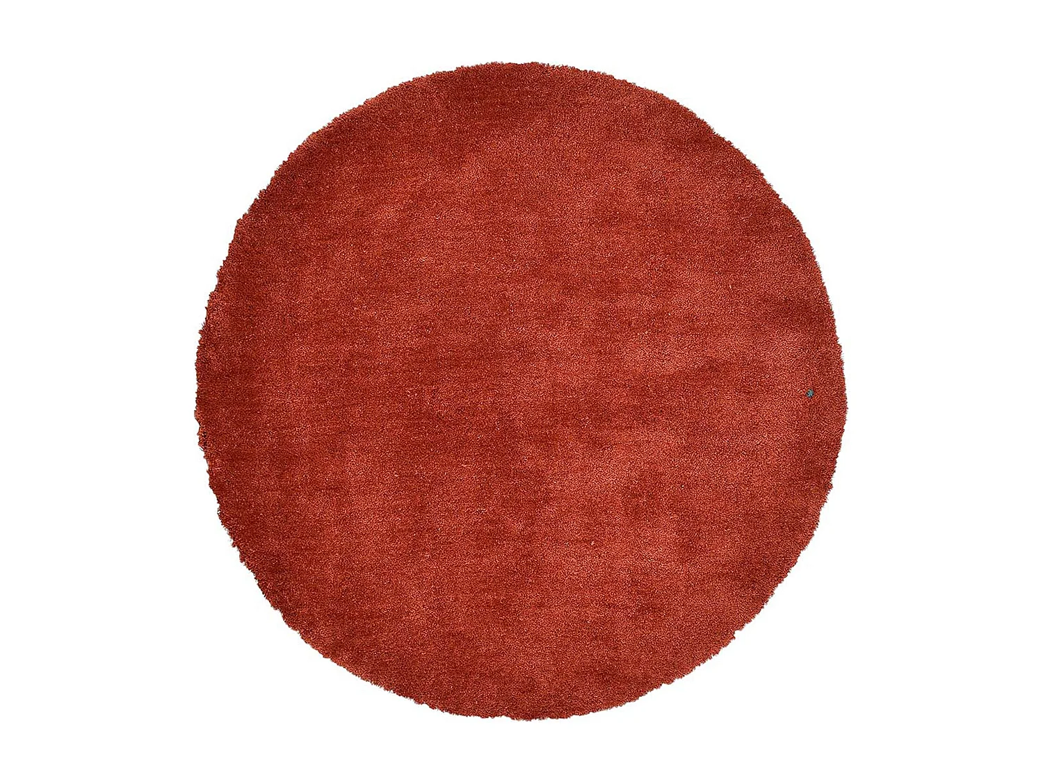 Tapis Shaggy tufté à la main 140x140 cm rouille Cozy