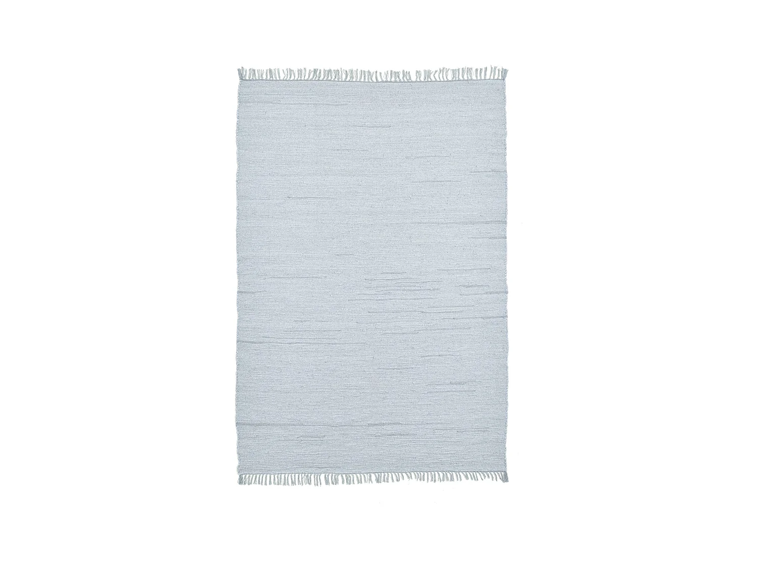 Tapis en coton tissé à la main et réversible 160x230 cm gris Happy Cotton