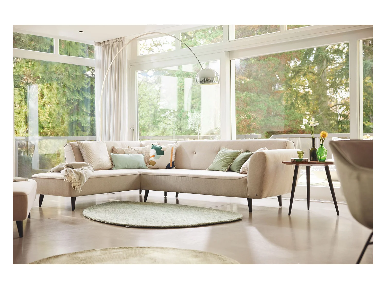 Tapis Shaggy tufté à la main 135x200 cm menthe Cozy