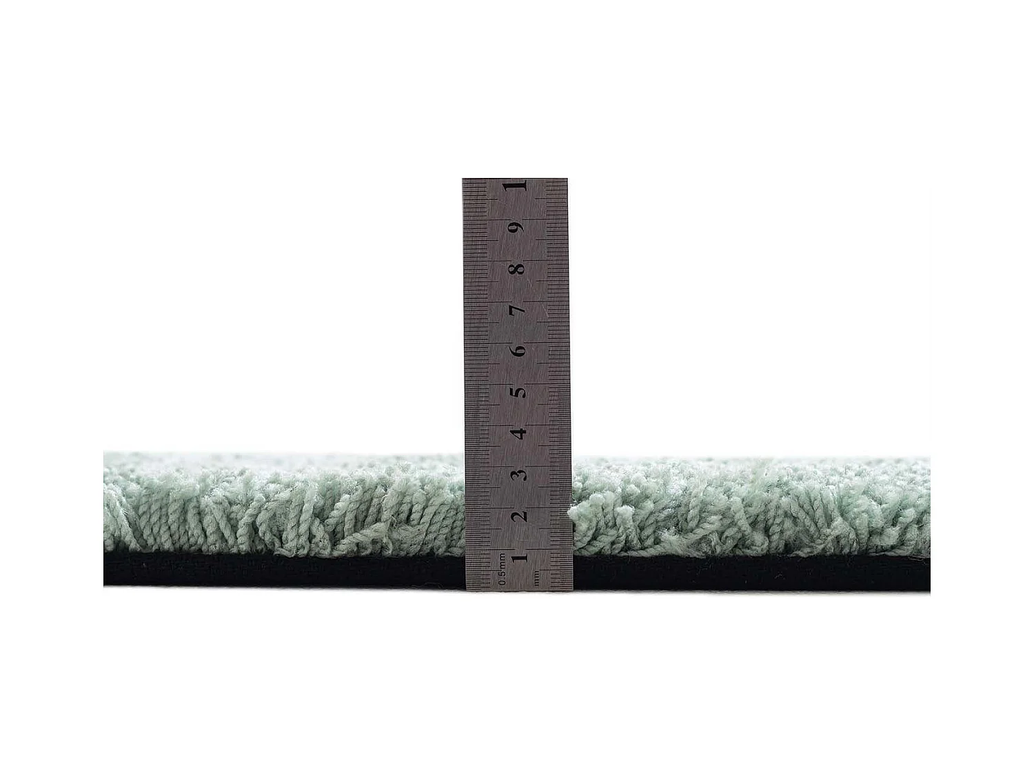 Tapis Shaggy tufté à la main 135x200 cm menthe Cozy