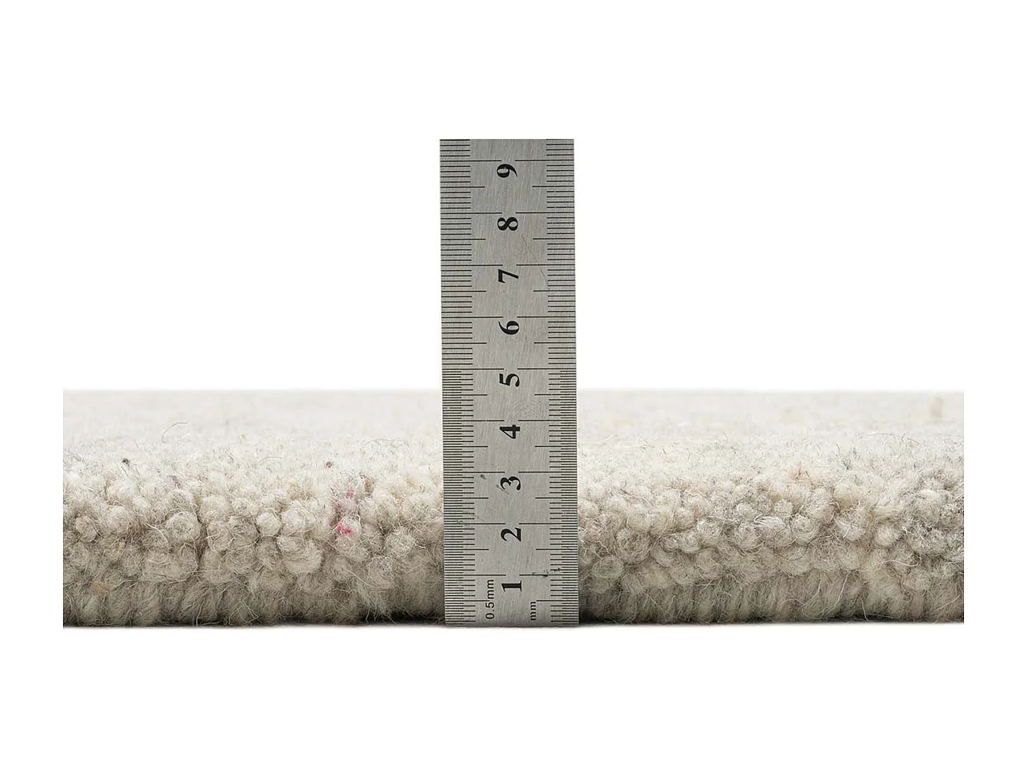 Tapete berbere feito à mão em lã 200x250 cm areia Maloronga