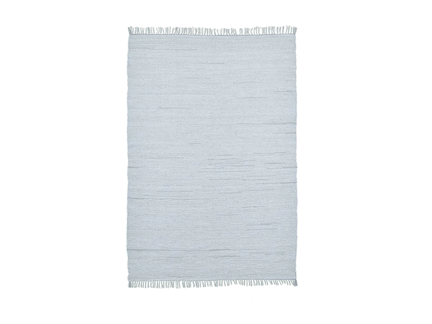 Tapis en coton tissé à la main et réversible 70x140 cm gris Happy Cotton