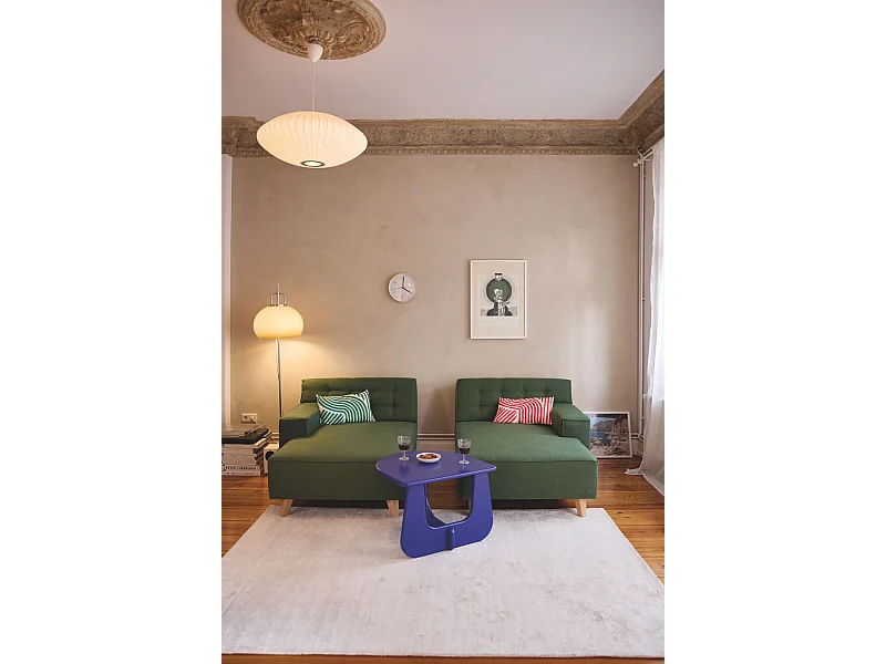 Tapis en viscose tissé à la main 85x155 cm blanc Shine