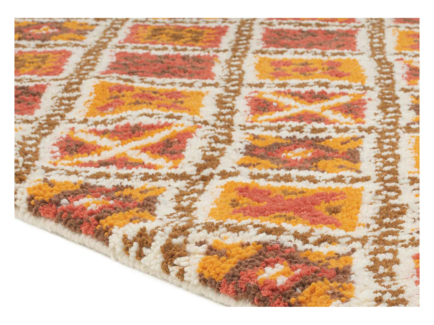 Tapis berbère Marmoucha noué à la main  170x240 cm terra Marmoucha