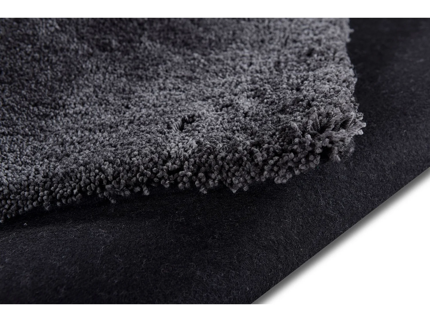 Tapis Shaggy tufté à la main 140x200 cm anthracite Cozy