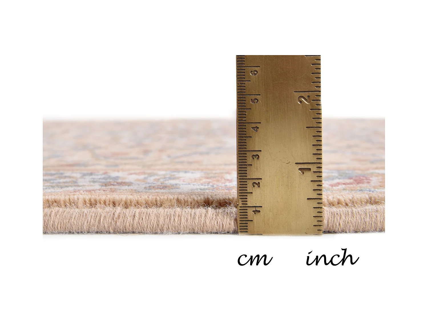 Tapis d'Orient tissé avec bordure 133x190 cm sable Dolna