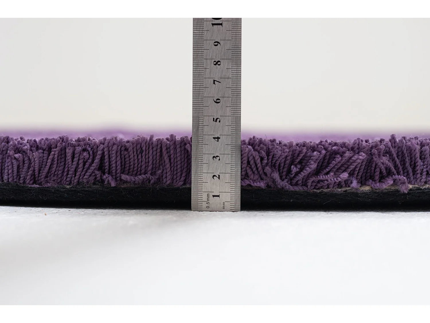 Handgetuft shaggy tapijt 190x190 cm purple Cozy