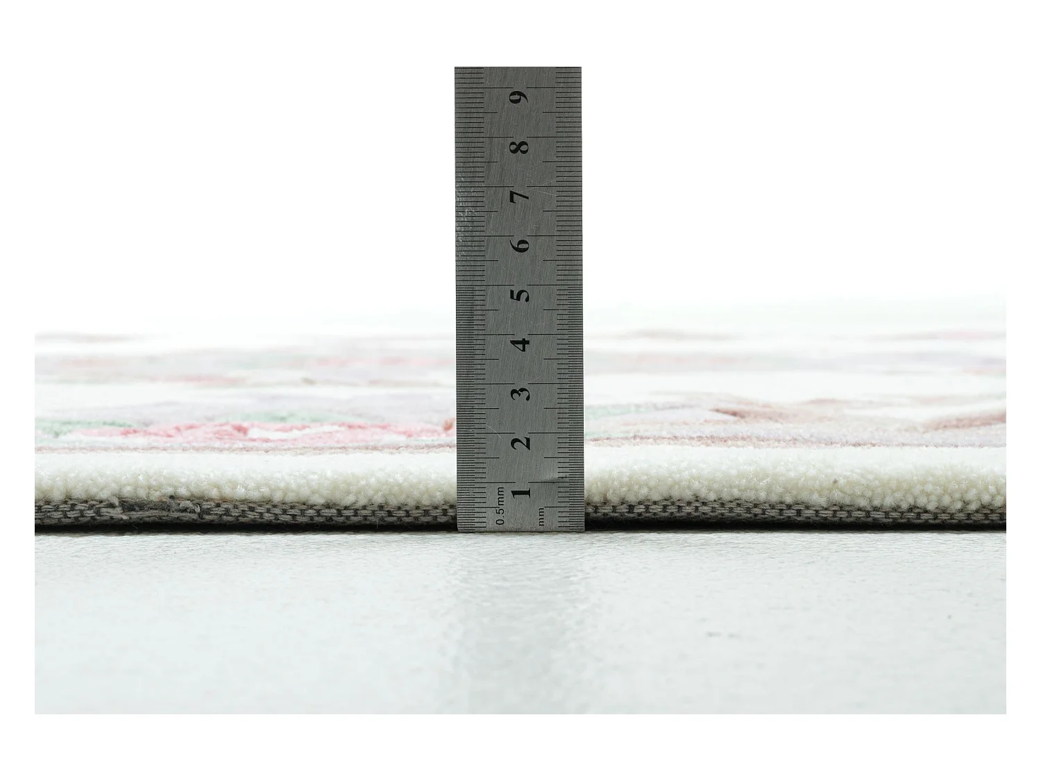 Tapis tufté à la main avec bordure, style Aubusson  190x290 cm beige Ming