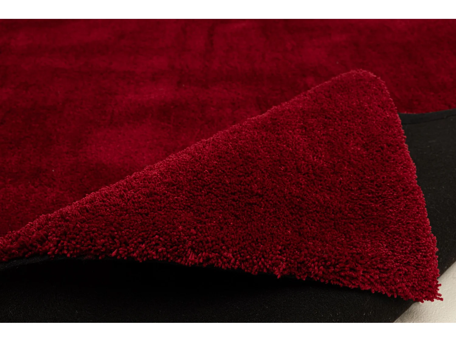 Tapis Shaggy tufté à la main 140x200 cm rouge Cozy