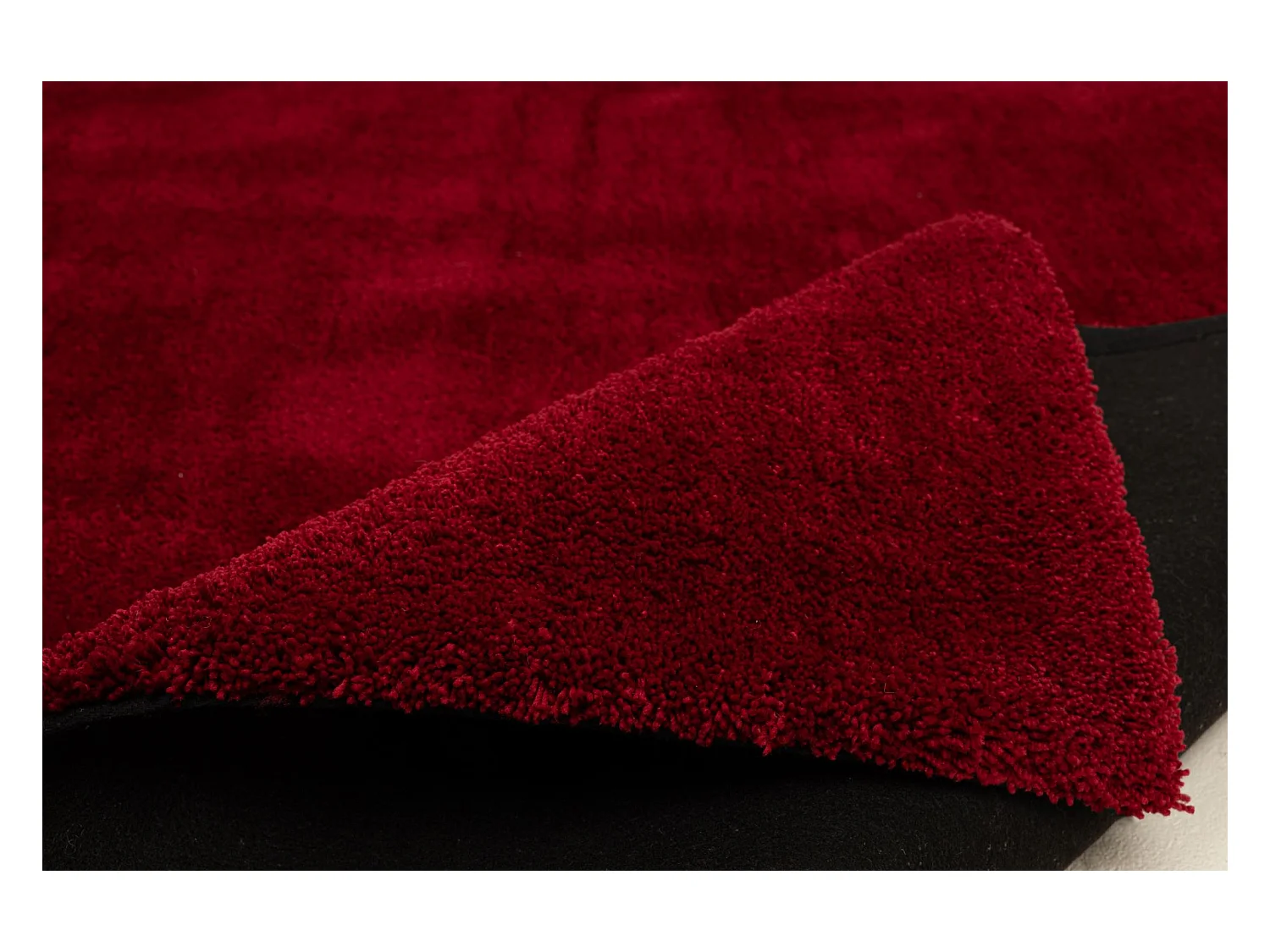 Handgetufteter Shaggyteppich 85x155 cm Rot Cozy