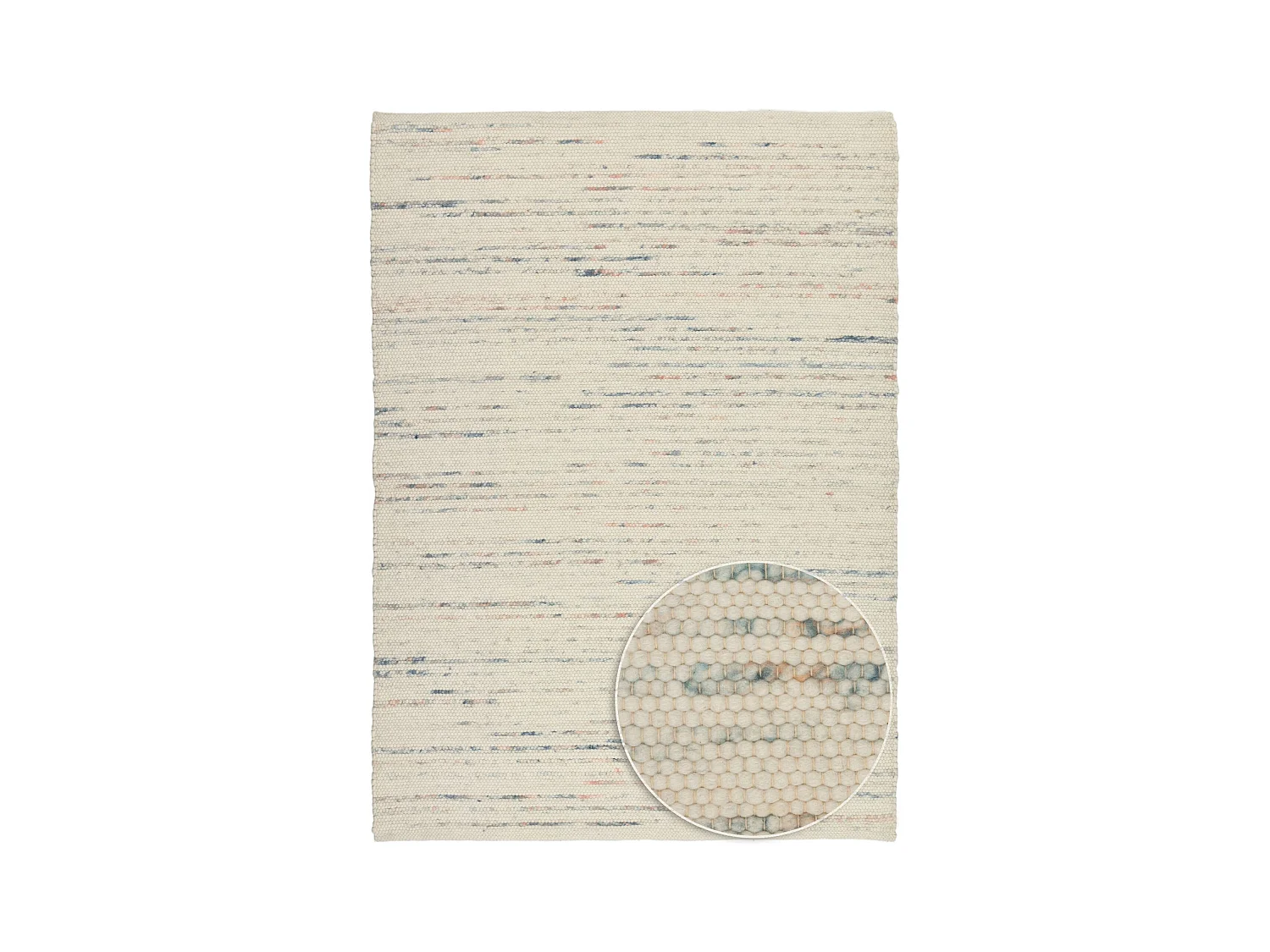 Tapis en laine réversible tissé à la main 70x140 cm multicolor Alpen