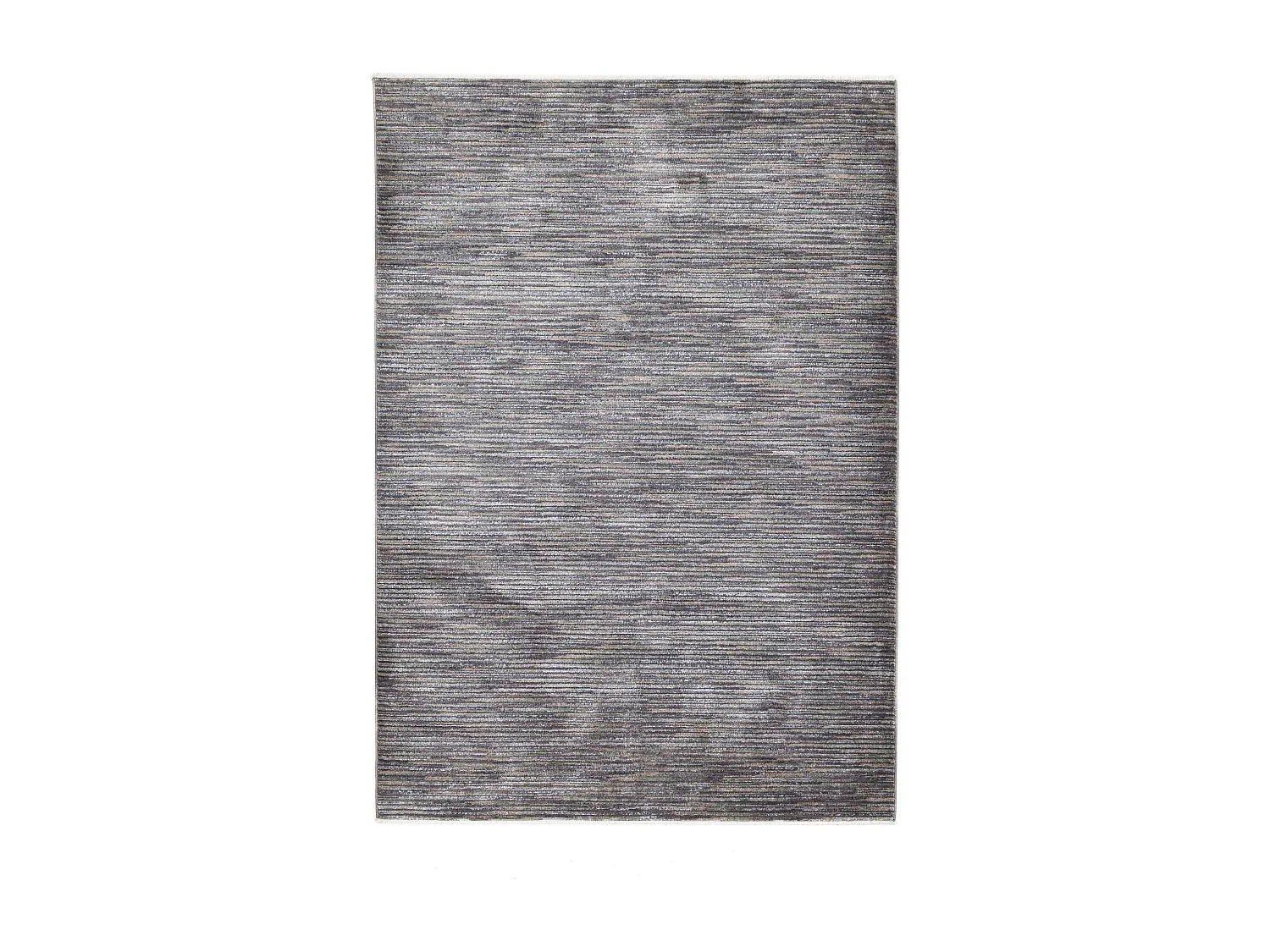 Tapis à tissage plat aspect court 60x130 cm gris foncé Corduletta
