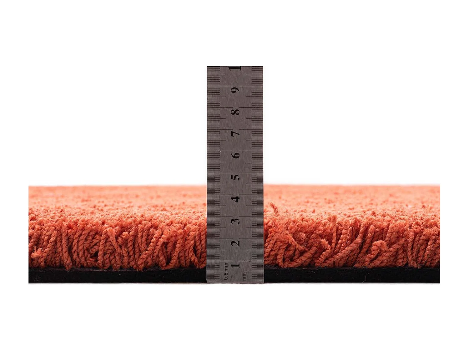 Handgetuft shaggy tapijt 135x200 cm roest Cozy