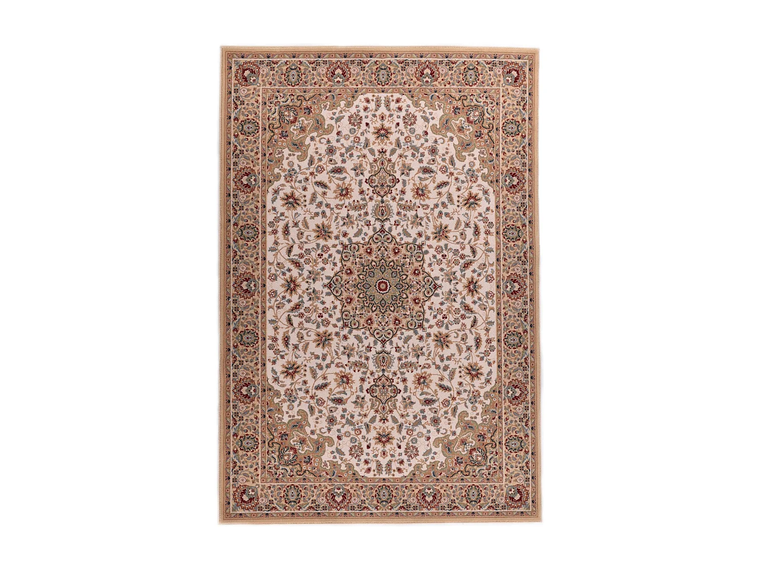 Tapis d'Orient tissé avec bordure 240x340 cm beige Dolna