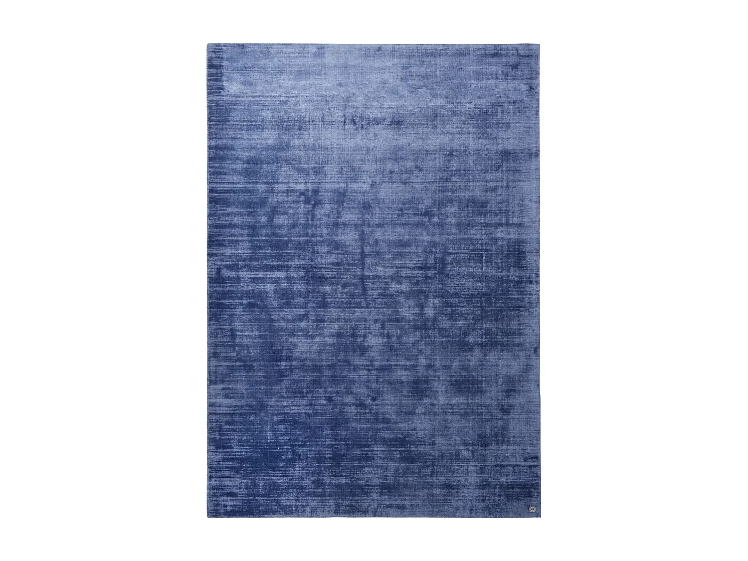 Handgewebter Viskoseteppich 300x400 cm Blau Shine