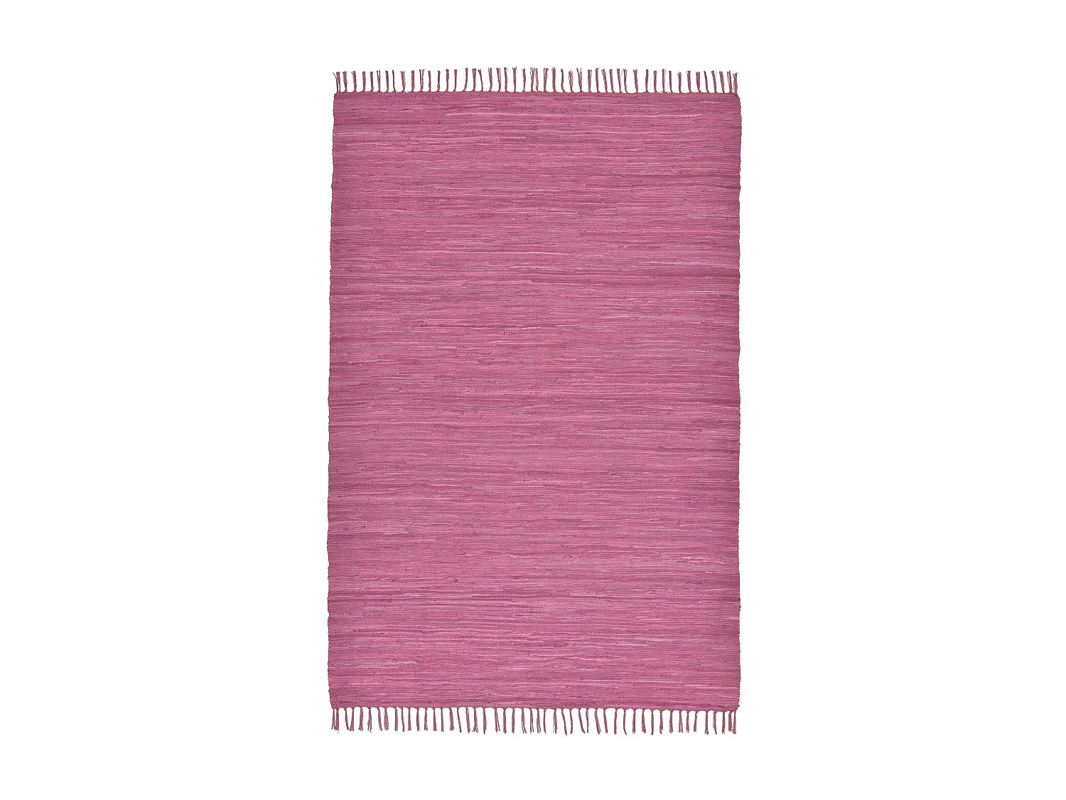 Alfombra de algodón tejida a mano y reversible 70x140 cm Fuchisa Happy Cotton