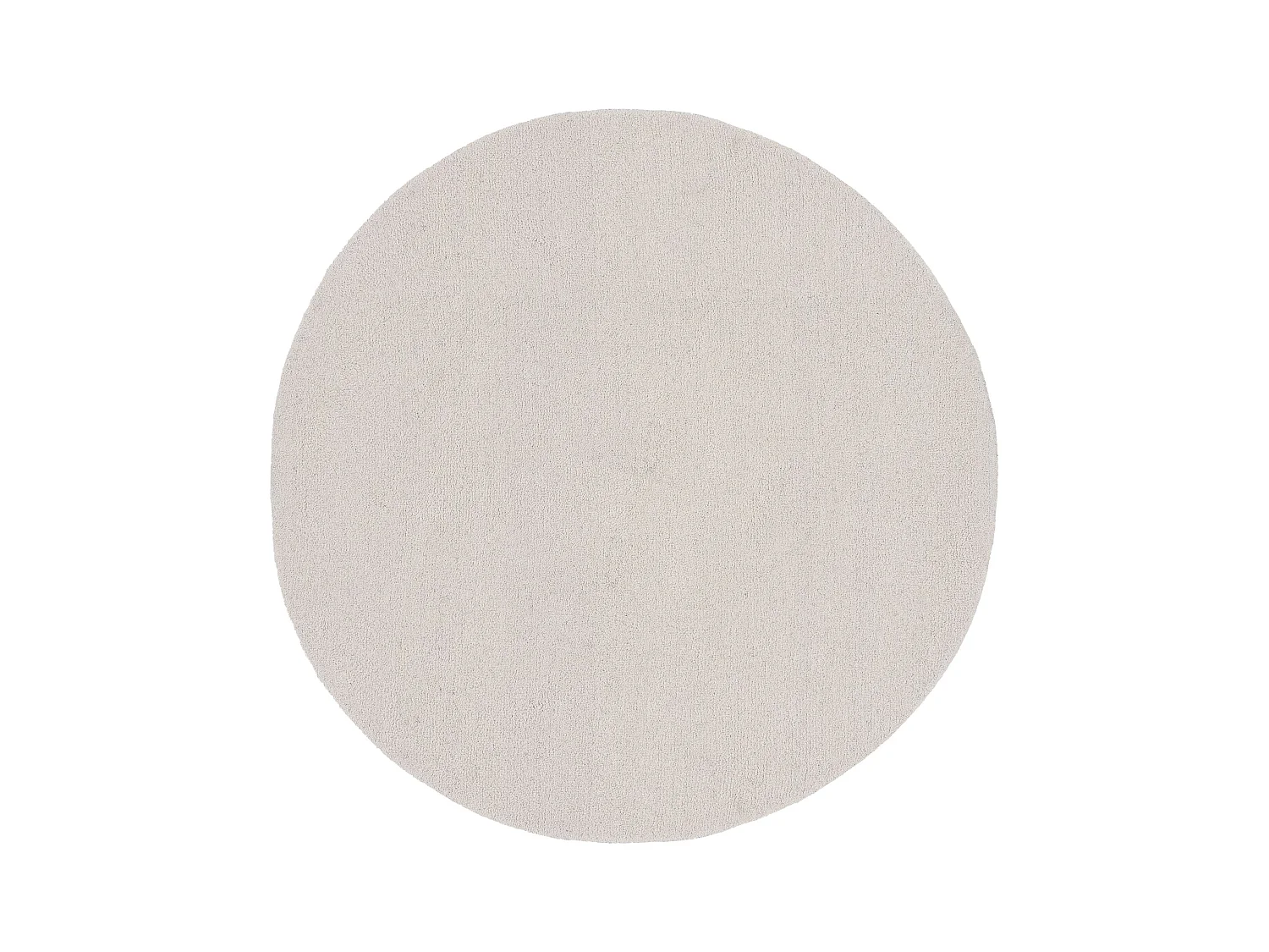Tapete de lã tufado à mão em estilo berbere 190x190 cm branco natural Royal Berber