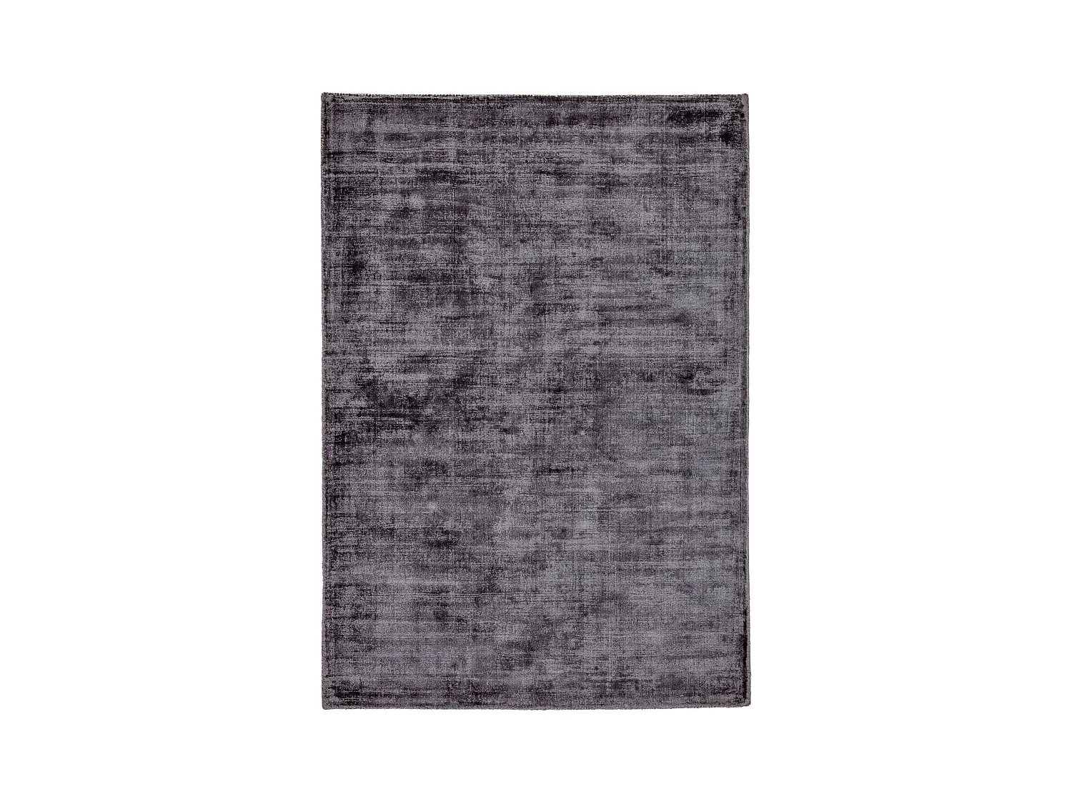 Handgewebter Teppich aus Viskose 40x60 cm Anthrazit Star