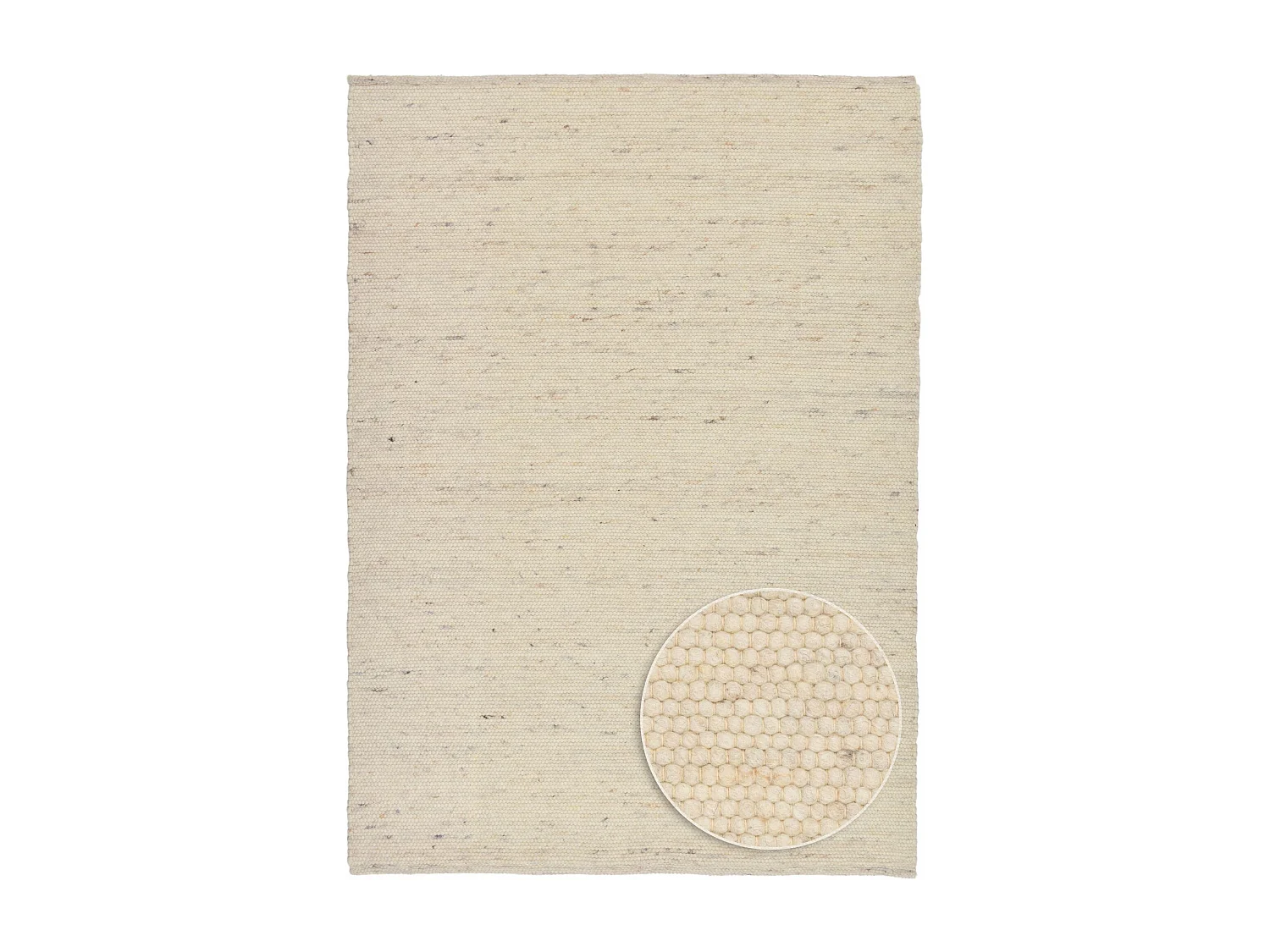 Tapis en laine réversible tissé à la main 40x60 cm natural Alpen