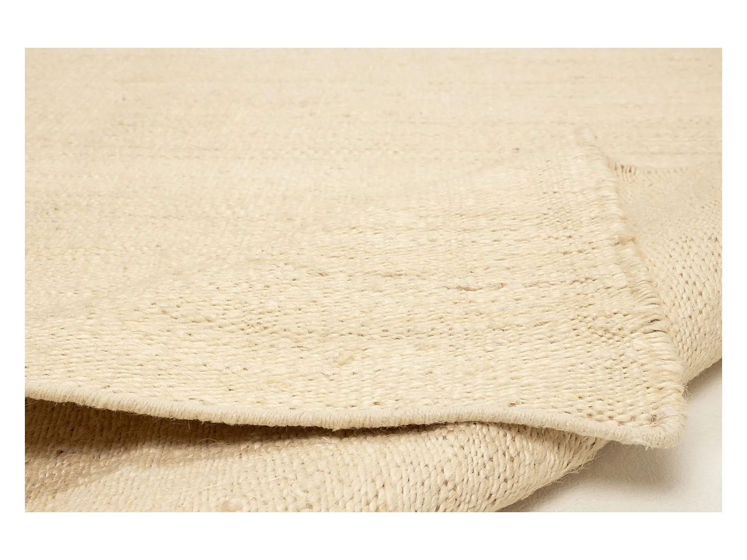 Handgearbeiteter Juteteppich 70x140 cm Cream Forest