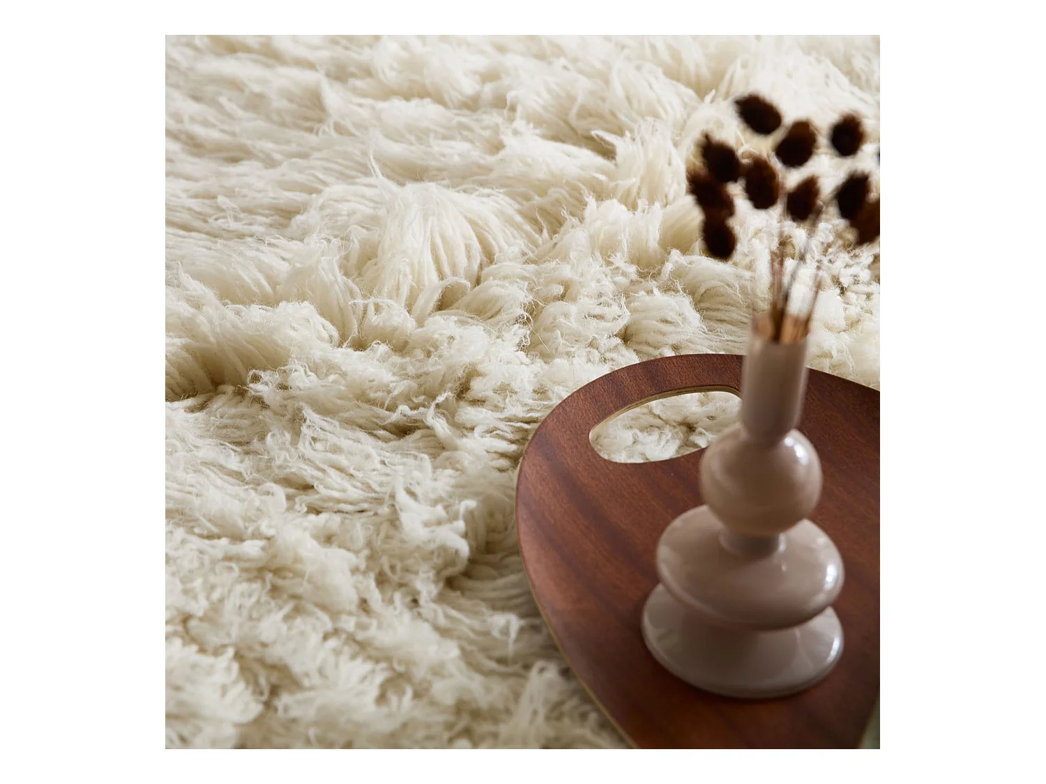 Tapis Flokati provenant de Grèce 70x620 cm natural Flokos 2450