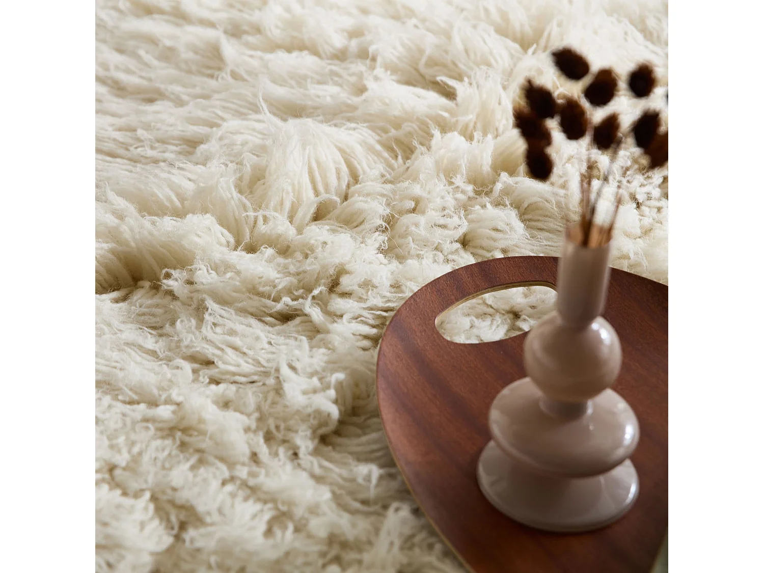 Tapis Flokati provenant de Grèce 70x620 cm natural Flokos 2450