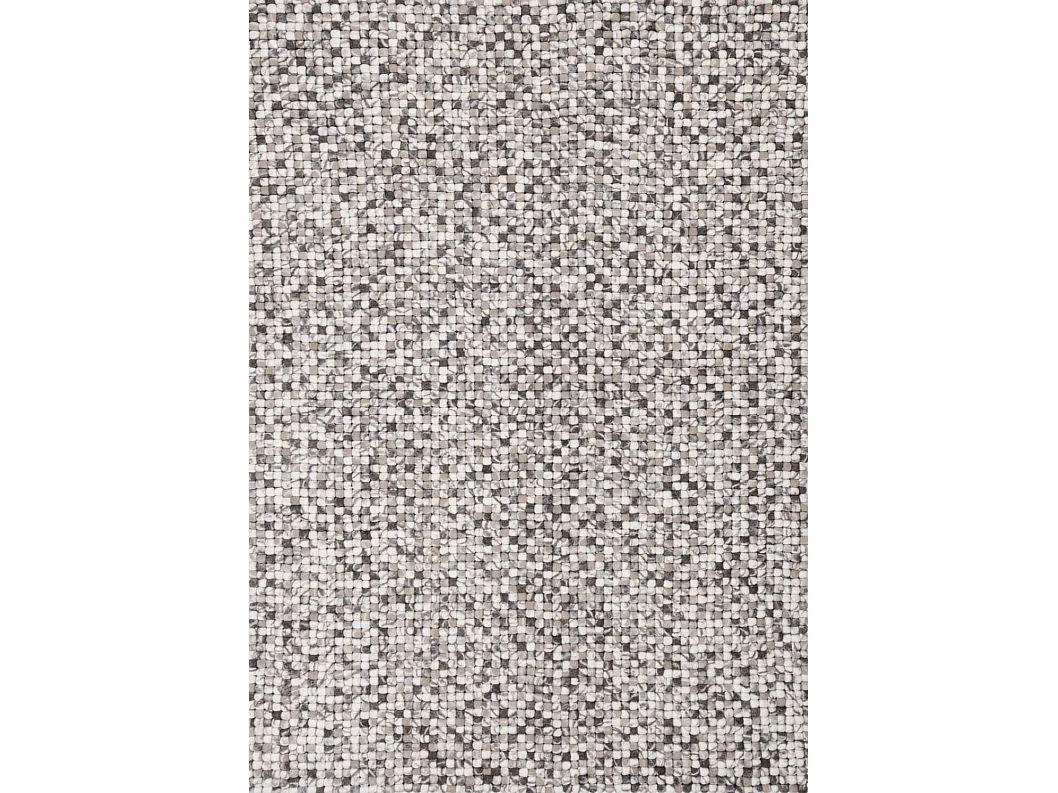 Handgearbeiteter Filzkugelteppich 70x140 cm Natur Multi Felty 2.2