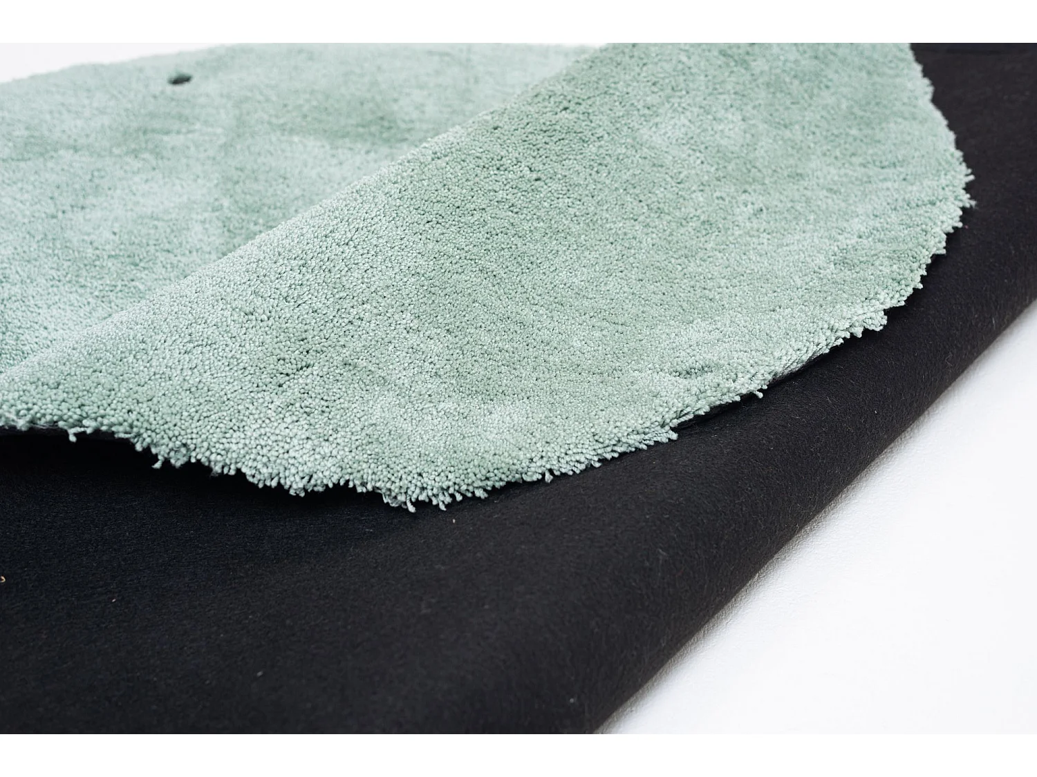 Tapis Shaggy tufté à la main 140x140 cm menthe Cozy