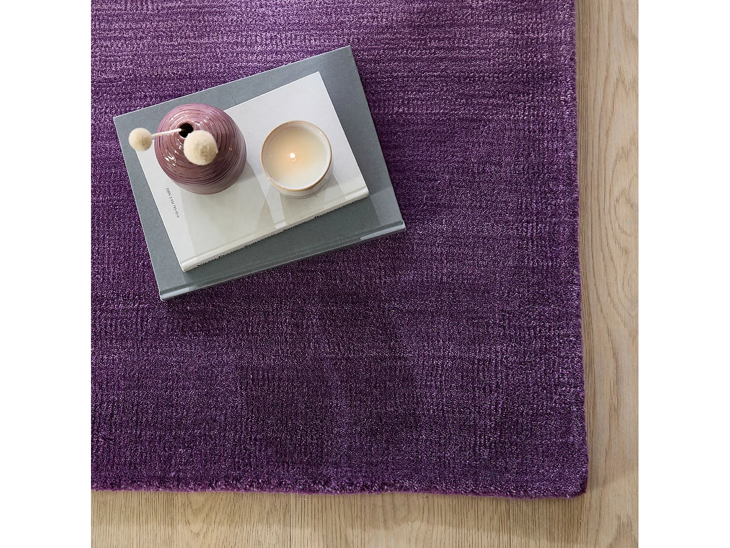 Tapis en laine avec dégradé de couleurs 160x230 cm violette Wool Comfort